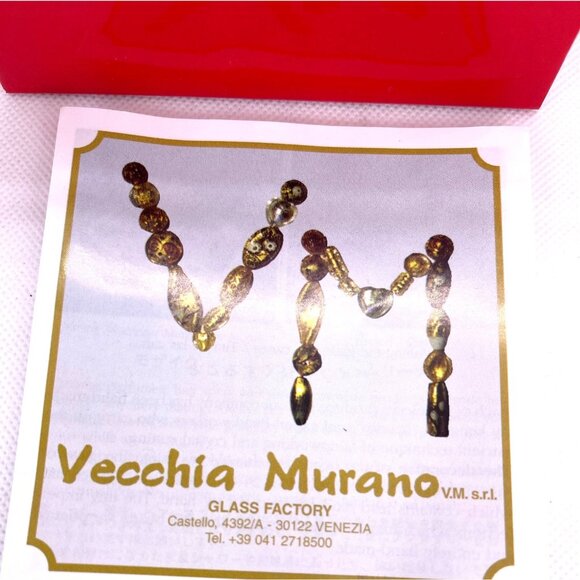 Vecchia Murano Venice Italy Glass Bead Memory Coil Bracelet Gift Bag Certificate - Picture 4 of 14